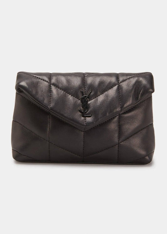 Loulou Toy Puffer Lambskin Clutch Bag