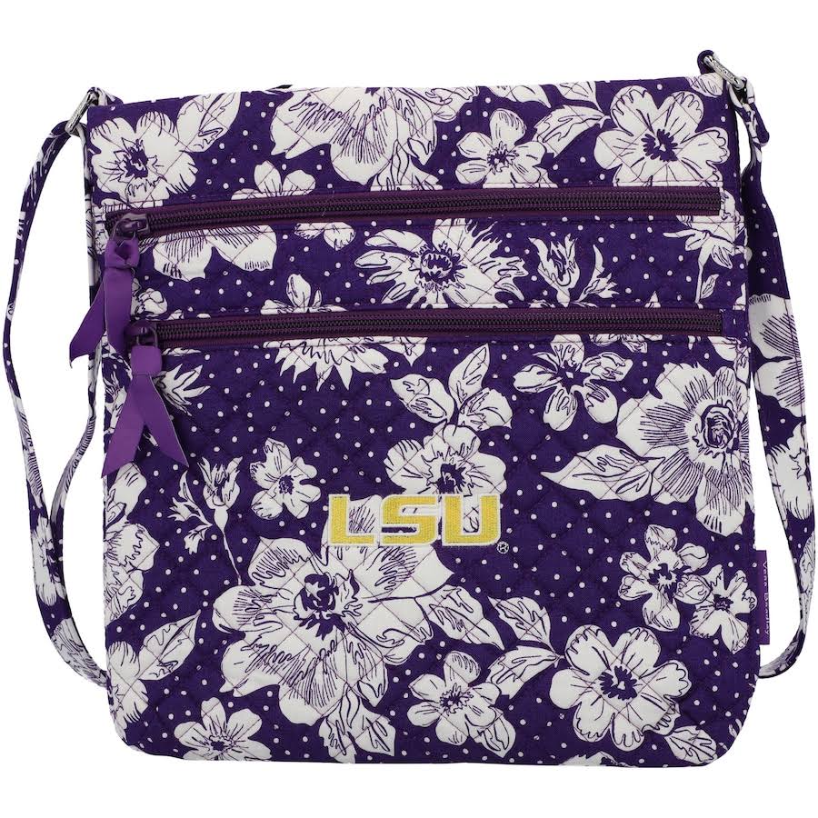 Lsu Tigers Rain Garden Triple-Zip Hipster Crossbody Bag