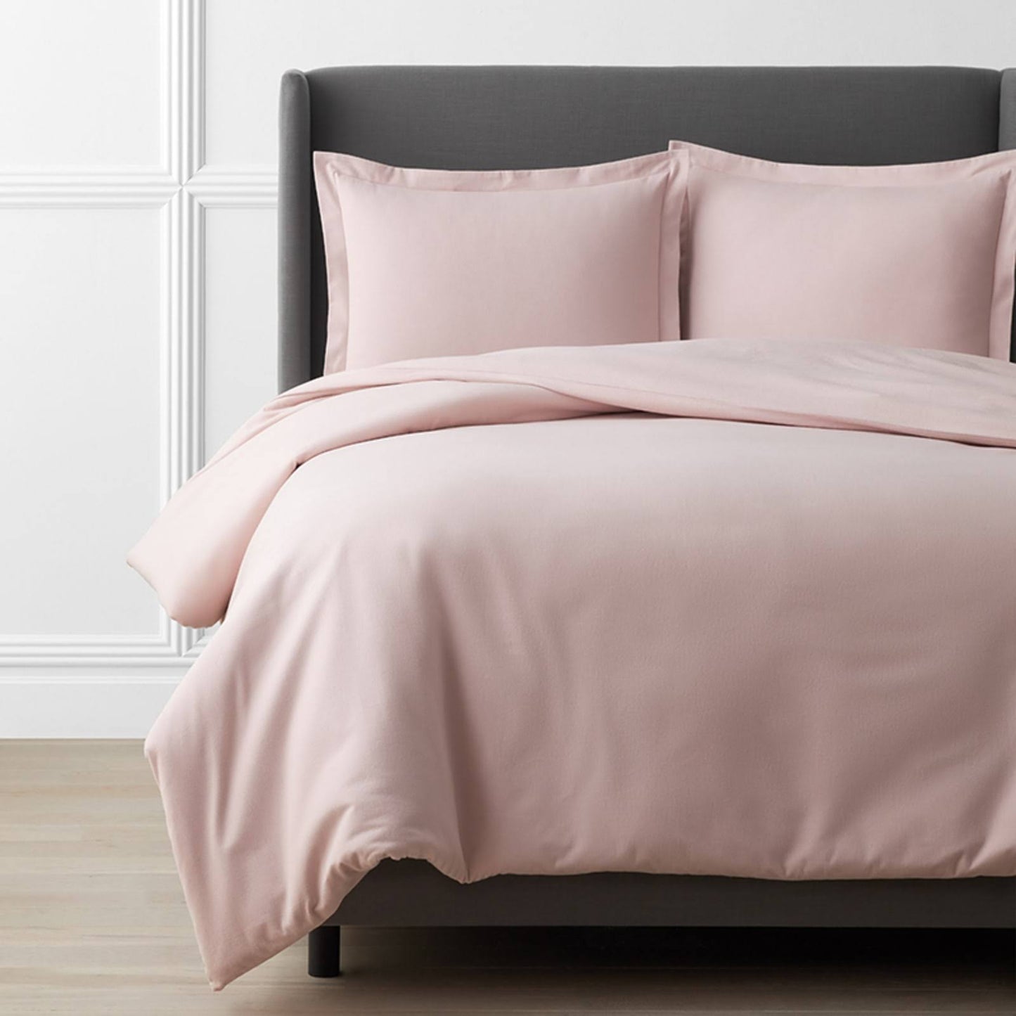 Legacy Velvet Flannel Dusty Rose Solid Full Duvet Cover