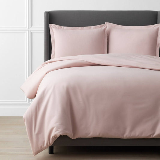 Legacy Velvet Flannel Dusty Rose Solid Queen Duvet Cover