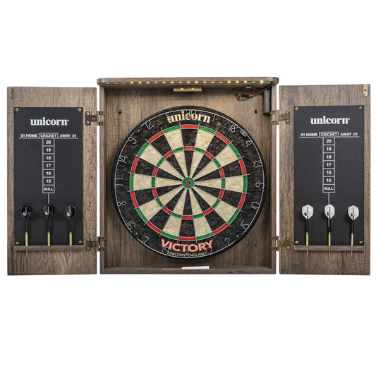 Led Bristle Dartboard Cabinet Set