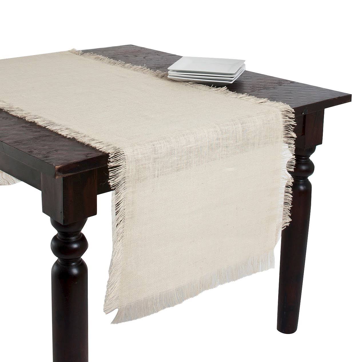 Lifestyle 90"X156" Burlap Tablecloth - Natural