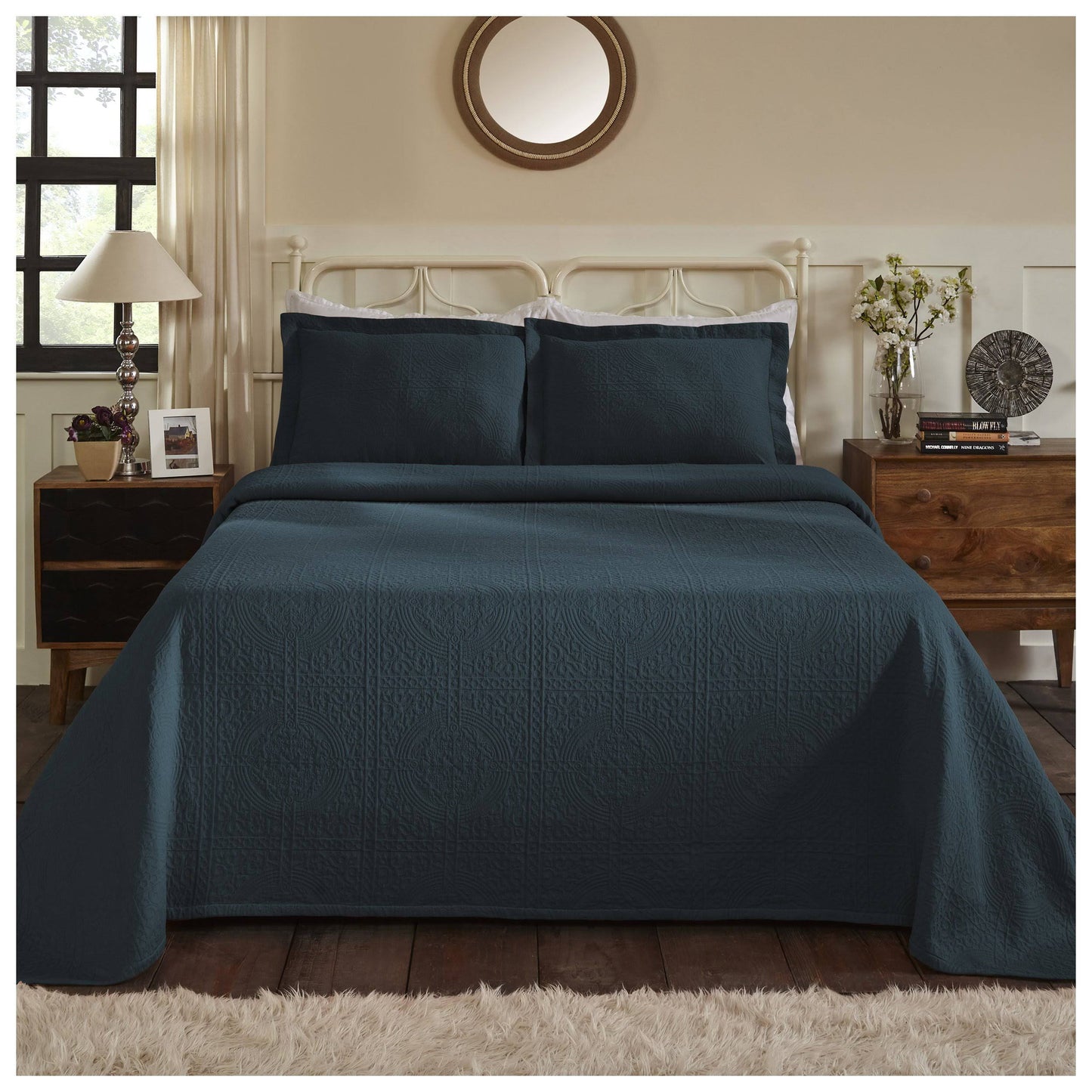 Lule Cotton Bedspread Set, King, Sage