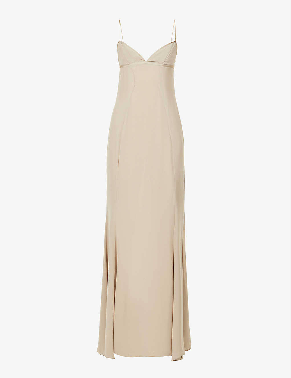 Loren Corset Maxi Dress In Latte