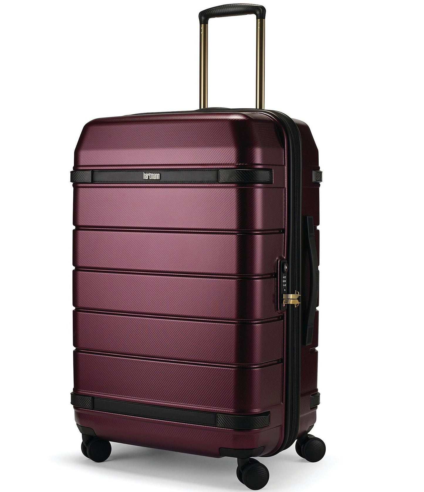 Luxe Long Journey Spinner Suitcase - Black/Black