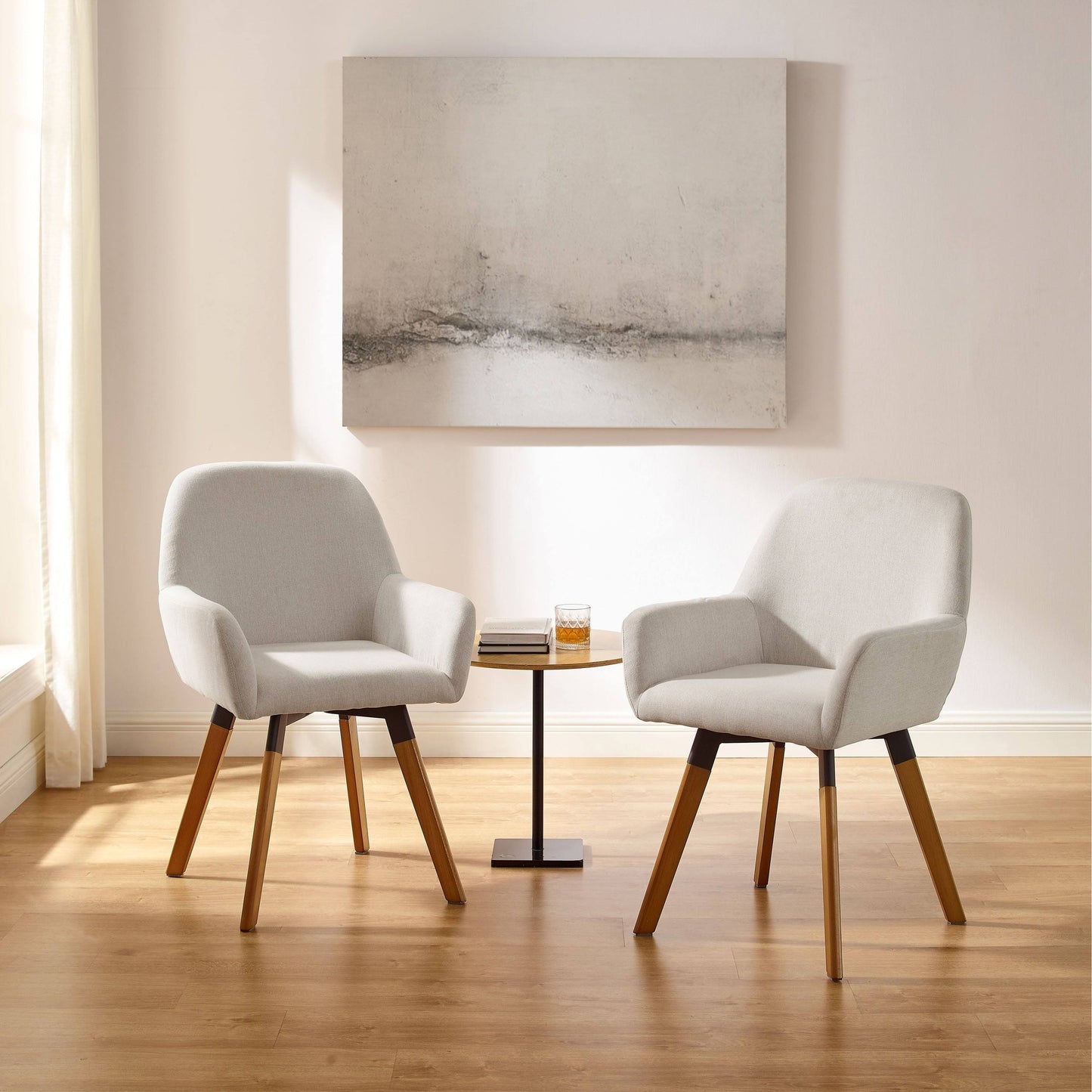 Leon Modern Swivel Dining Chair (Set Of 2)