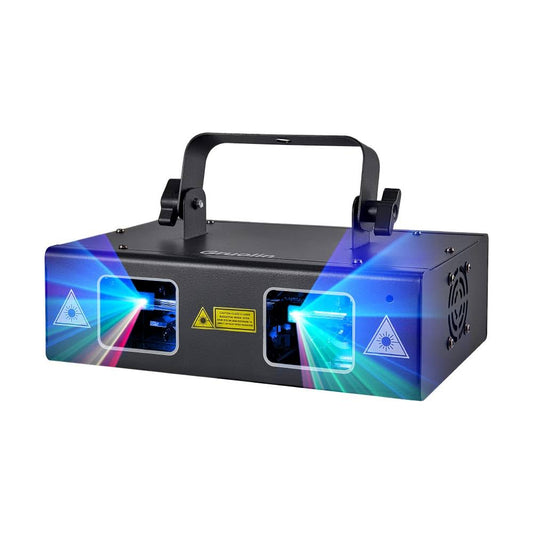 Lights Party Lights, Gruolin Rgb Full Color Laser Stage Light Music Sound Activated & Dmx Control Patterns Scan Lights, Perfect For Party Disco