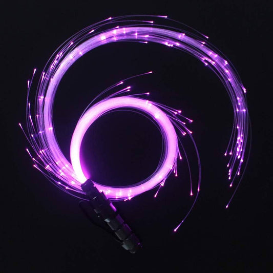 Led Fiber Optic Whip Dance Space Whip Super Bright Light 40 Color Effect Mode 360° Swivel For Dancing Parties Light Shows Edm Music