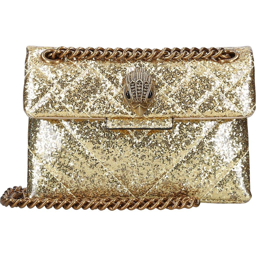 London Kensington Mini Glitter Shoulder Bag - Gold