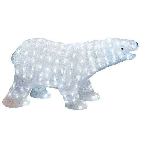 Lighted Commercial Grade Acrylic Polar Bear Christmas Display Decoration