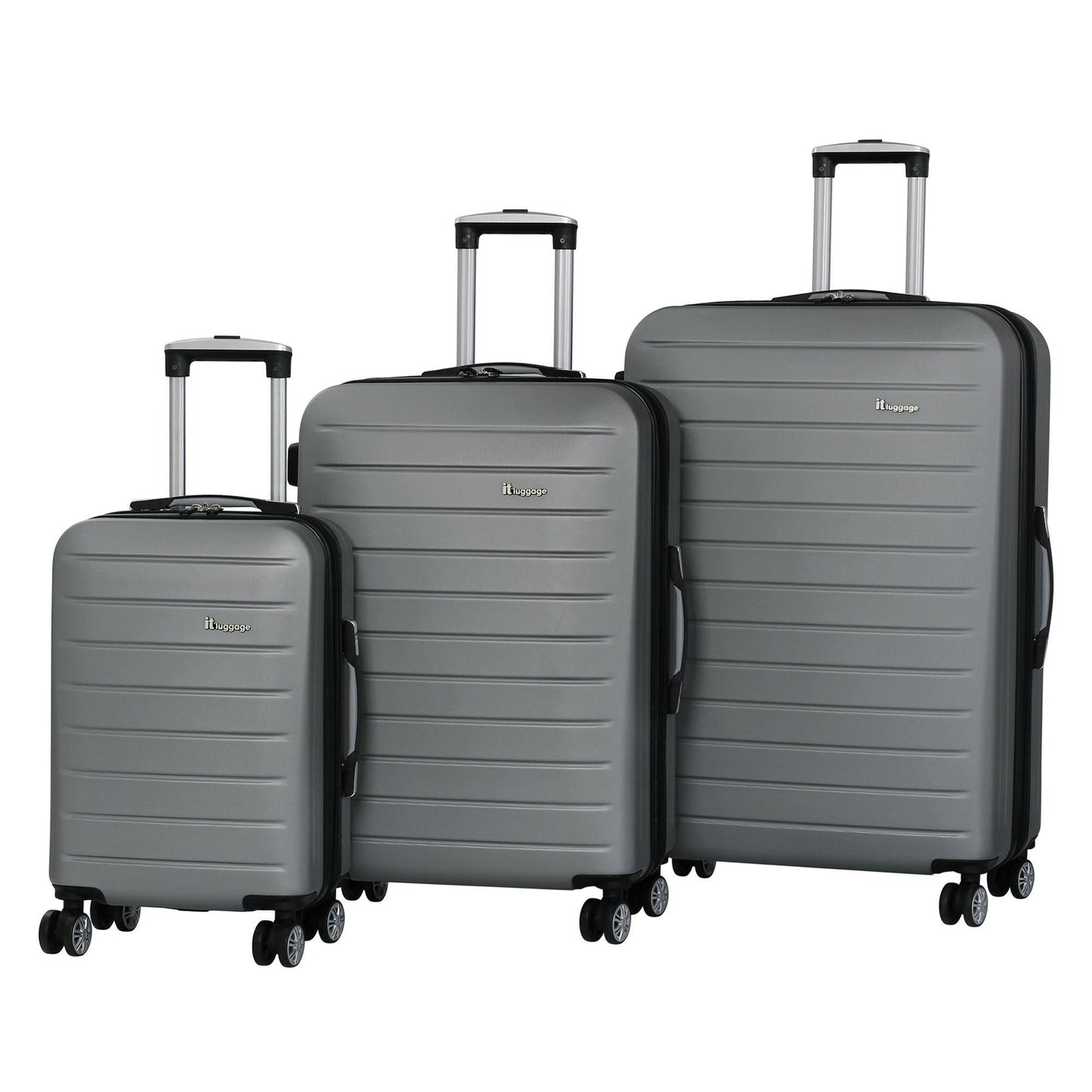 Legion 21" Hardside Carry-On 8 Wheel Expandable Spinner, Silver