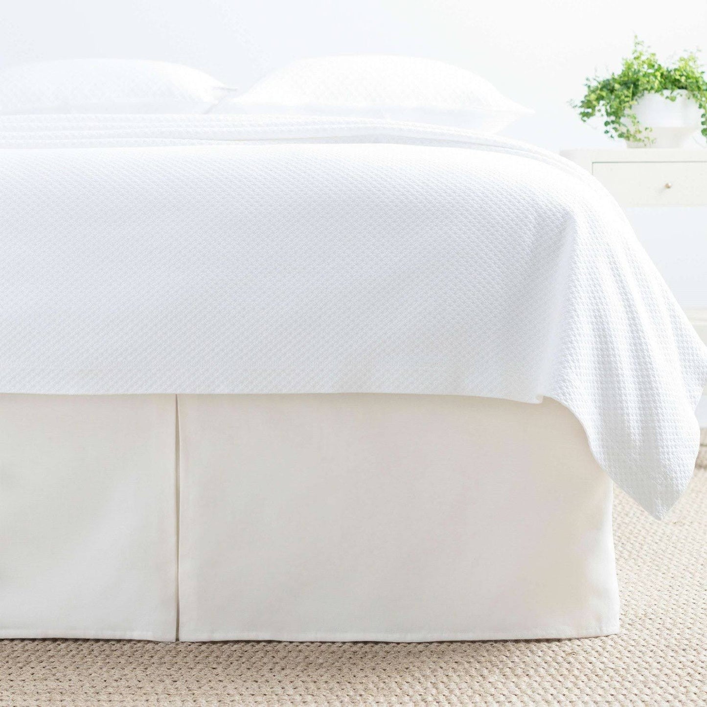 Lush Linen Natural Bed Skirt Twin