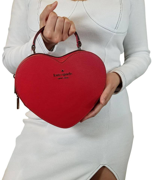 Love Shack Heart Crossbody Candied Cherry Red