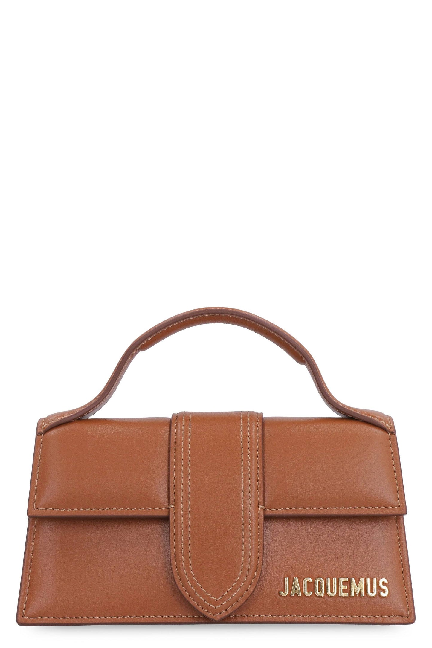 Light Brown Le Bambino Leather Top-Handle Bag