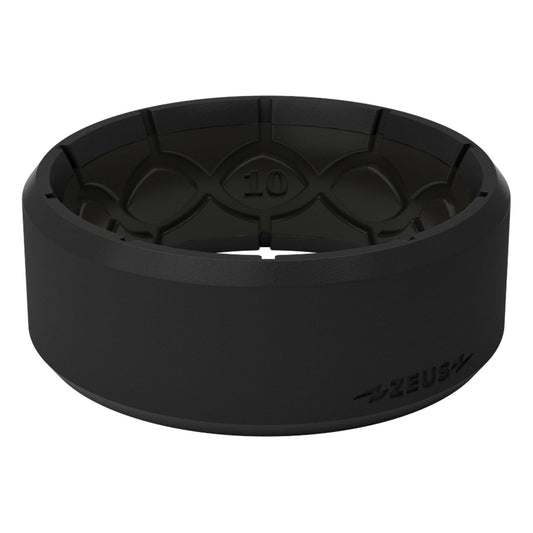 Life Zeus Edge Midnight Black Ring Silicone Ring, Size 11