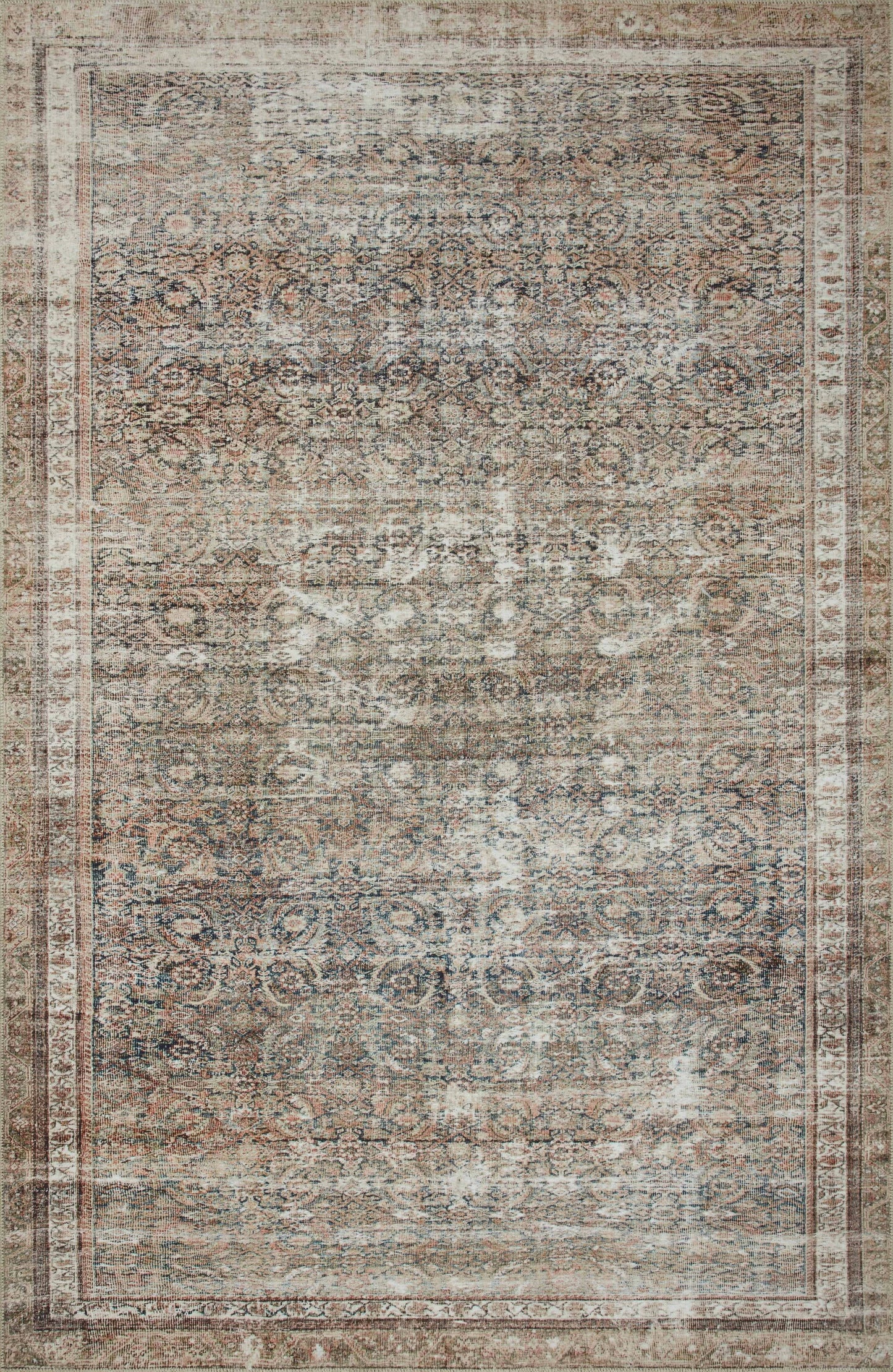 Loves Julia X Jules 9-Jul Ink Terracotta Rug - 7 Ft 6 In X 9 Ft 6 In