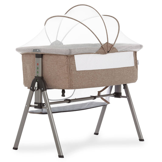 Lotus Bassinet & Bedside Sleeper In Brown