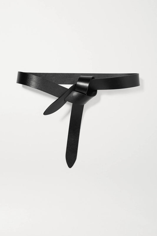 Lecce Leather Belt Black