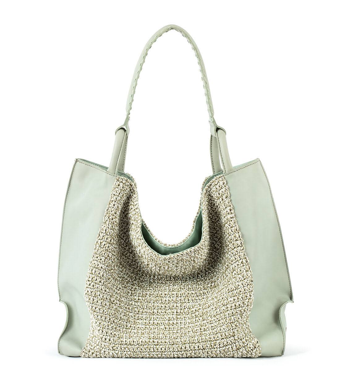 Los Feliz Large Tote Bag Eco Lined - Sage Static