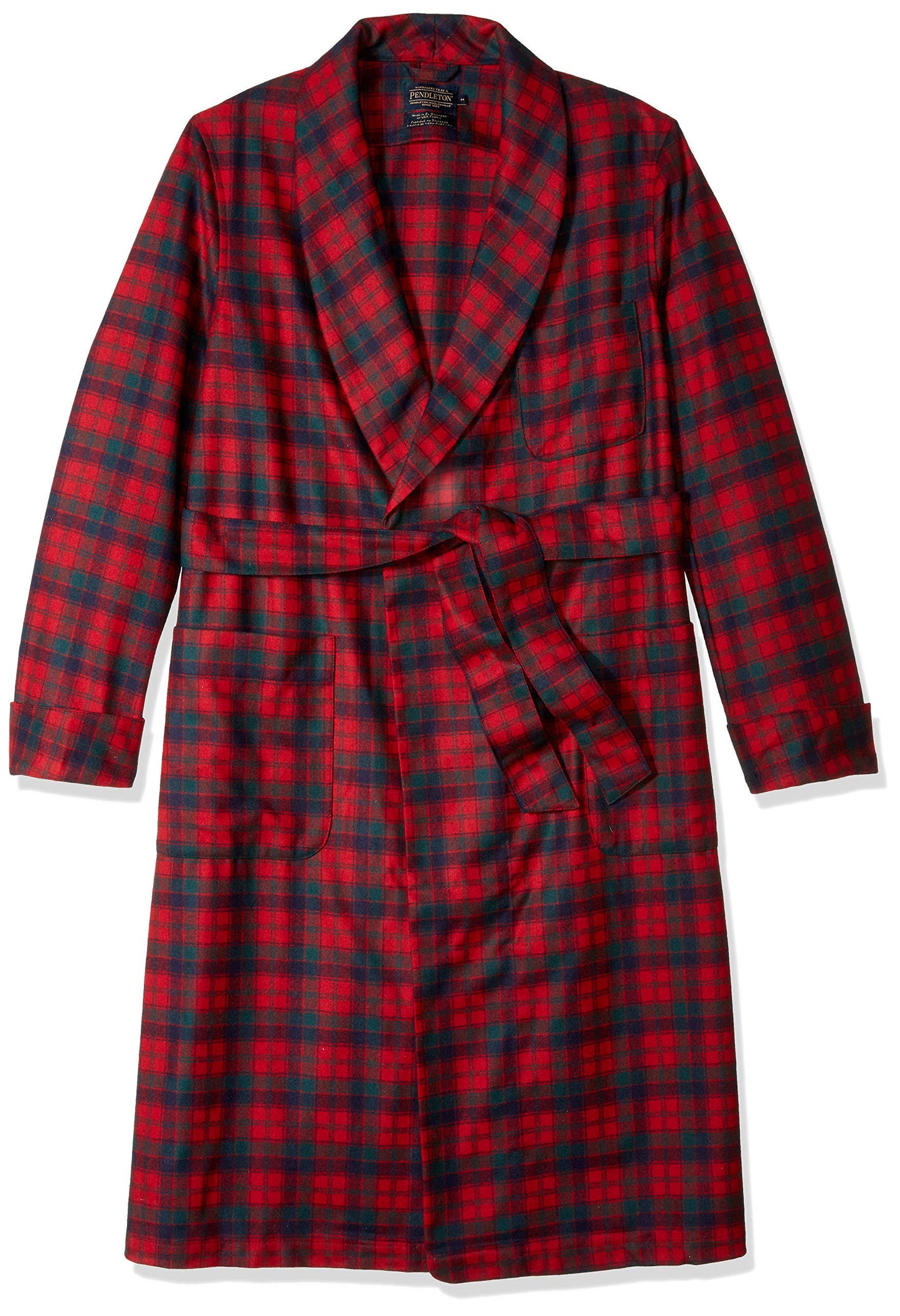 Lounge Robe - Men's Black Watch Tartan, M