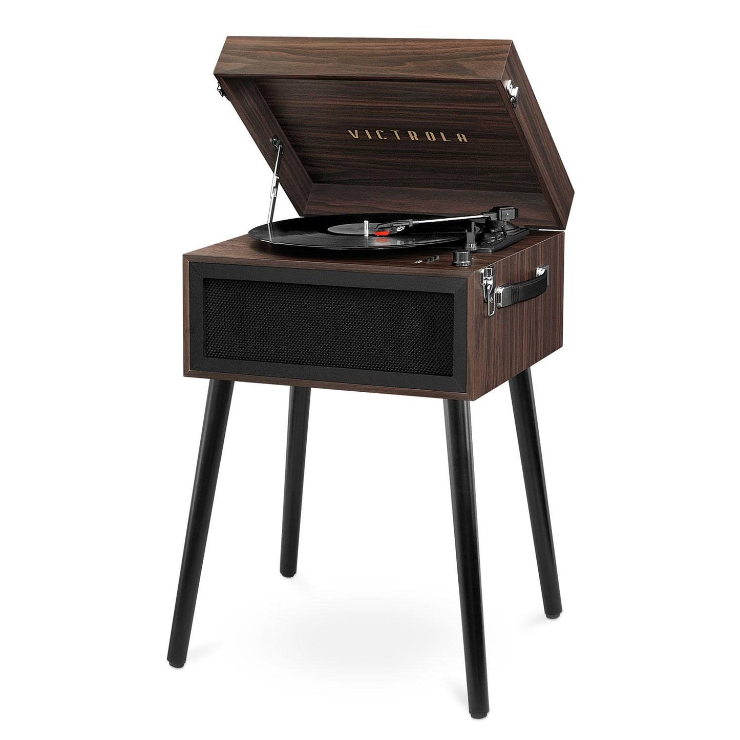 Liberty Bluetooth Record Player Stand With 3-Speed Turntable (Espresso)