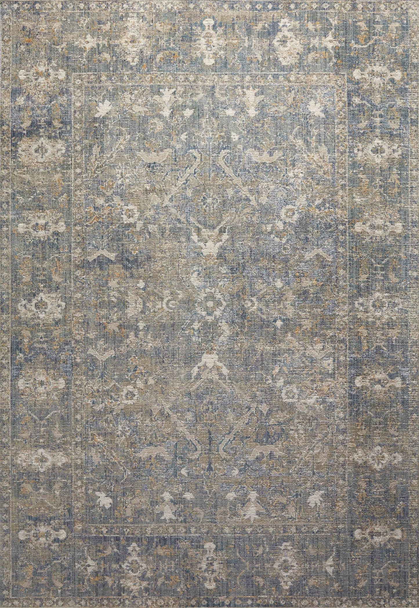 Loves Julia X 6'3" 9'0" Sand/Lagoon Rosemarie Roe-03 Area Rug