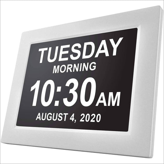 Lifetime [Newest Version] Day Clock - Extra Large Impaired Vision Digital