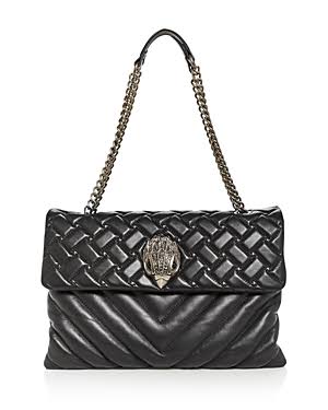 London Kensington Xxl Quilted Leather Shoulder Bag - Black