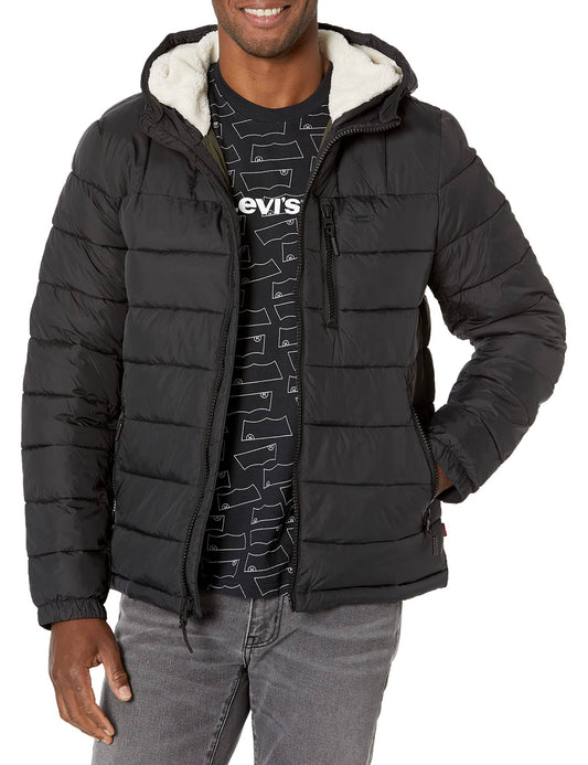 Levi's Hooded Puffer Jacket, Size: Medium