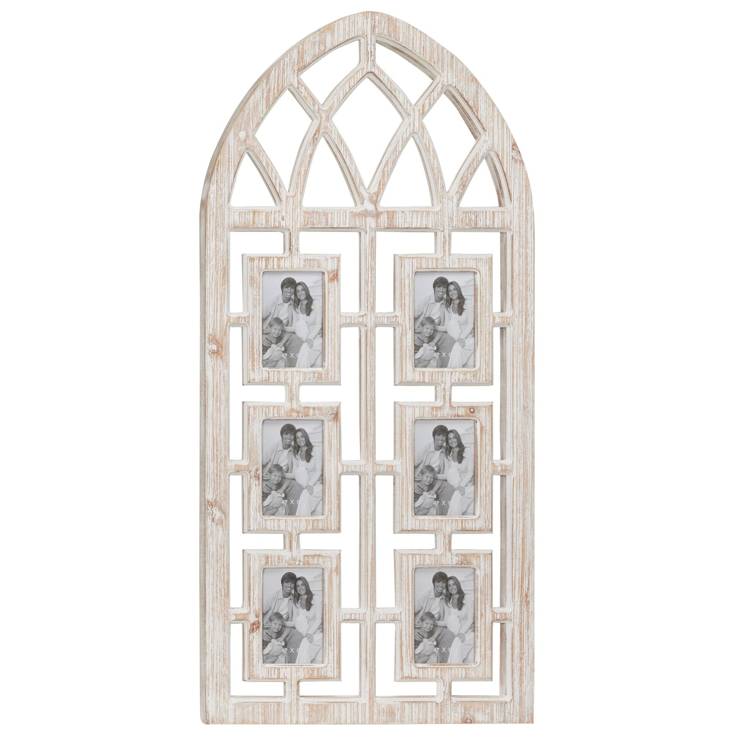 Light Brown Wood Vintage Wall Photo Frame 46423