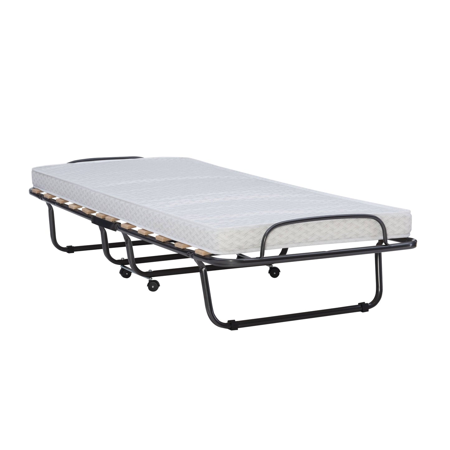 Luxor Black Light Grey Folding Bed