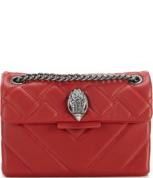 London Kensington Mini Quilted Leather Crossbody Bag - Red