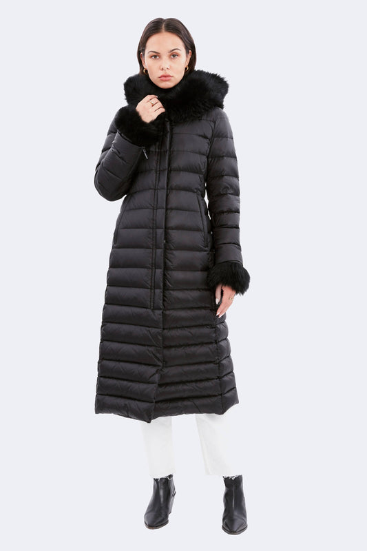 Lexie Coat - Shearling - Black - S