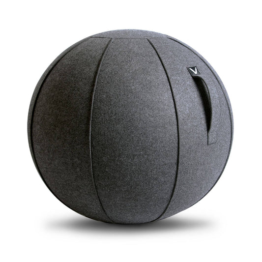 Luno Classic Series Anthracite Felt Sitting Ball Chair Large