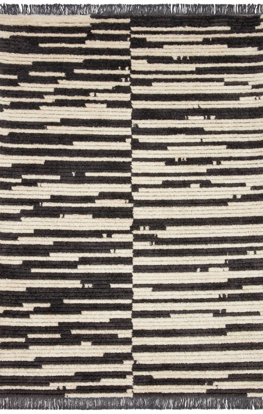 Loves Julia X Alice Ali-03 Cream Charcoal Area Rug - 2 Ft 7 In X 8 Ft