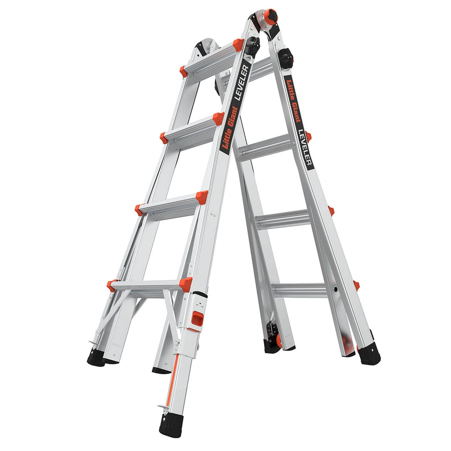 Leveler M17 With Leg Levelers Aluminum 18-Ft Reach Type 1a- 300 Lbs. Capacity Telescoping Multi-Position Ladder | 16517-803