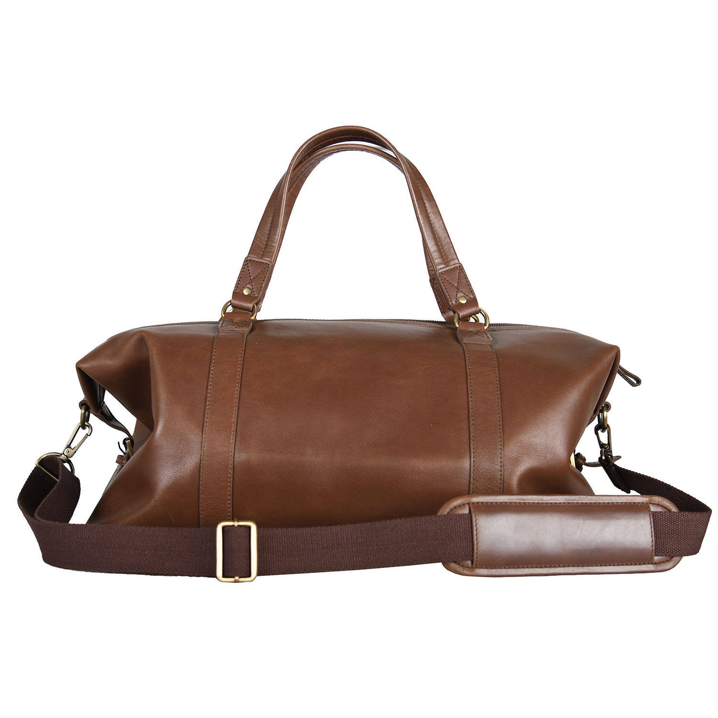 Leathers Genuine Leather Travel Bag - Brown