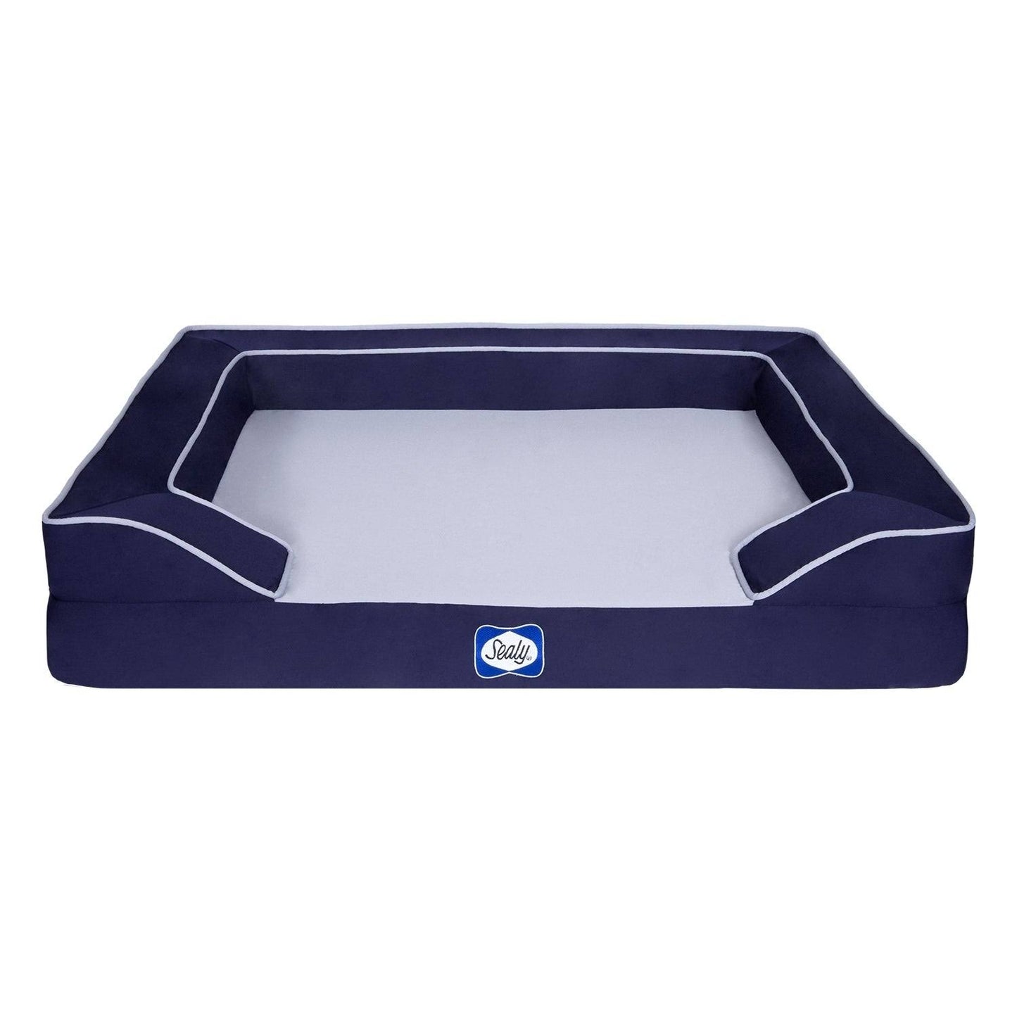 Lux Premium Orthopedic And Memory Foam Dog Bed, Navy Extra Large