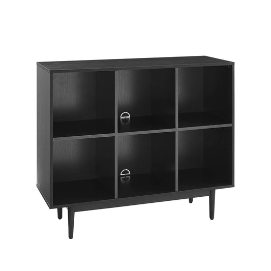 Liam 6-Cube Bookcase Black