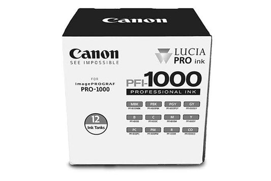 Lucia Pro Pfi 1000 Standard Yield Ink Value Pack, 12/Pack (0545c006)