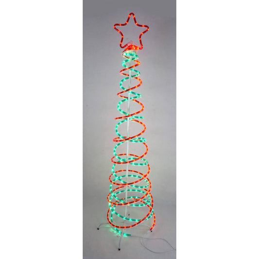 Led Multi 7 Ft. Spiral Christmas Tree Yard Decor