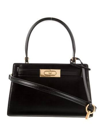 Lee Radziwill Petite Leather Bag Black