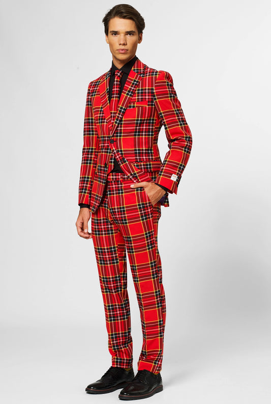 Lumberjack Men's Costume Suit: 44, Red