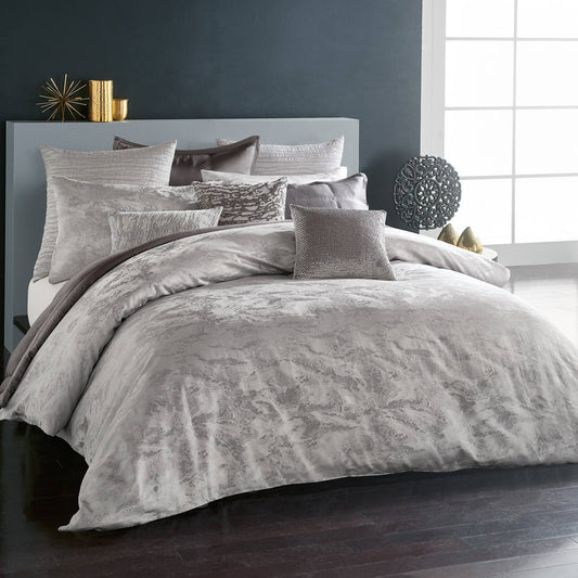 Luna Duvet Cover, Full/Queen - Platinum