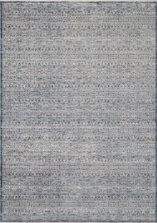 Lewis X 5'3" 7'9" Denim/Ivory Zuma Zum-01 Area Rug