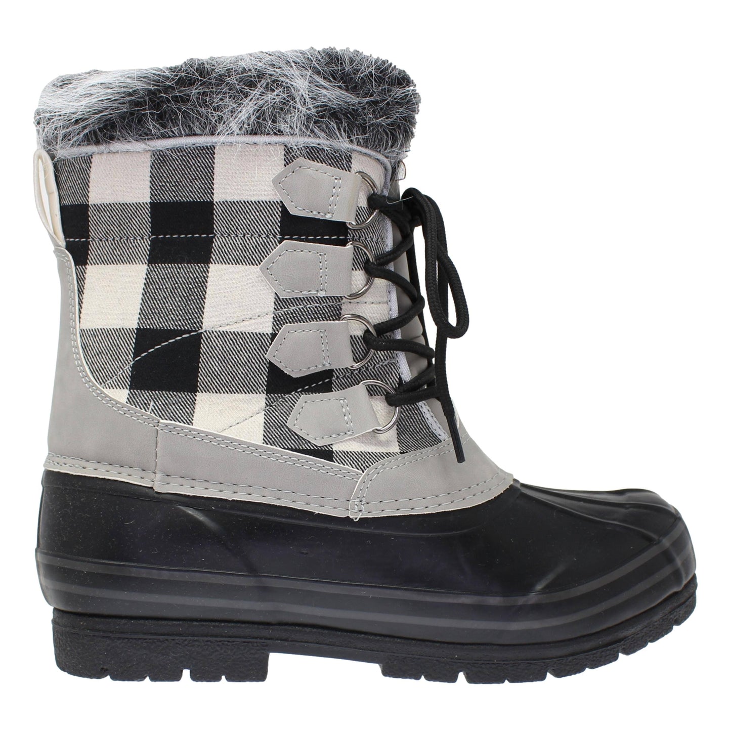 Lumber Jill Insulated Pac Boots For Ladies - Red Plaid - 10m