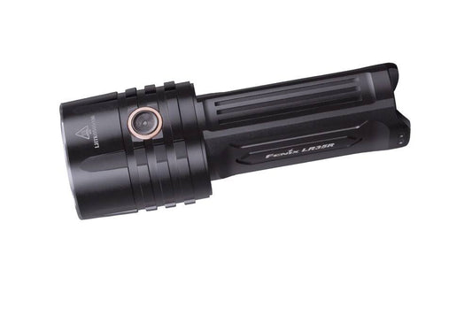 Lr35r 10000 Lumen Rechargeable Led Flashlight With Lumentac Battery Organizer, Long Throw And Super Bright