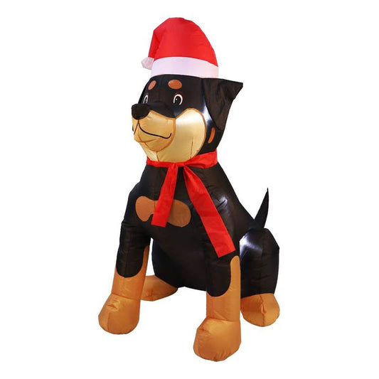 Lights Outdoor Indoor Christmas Inflatable Led Lighted Rottweiler Dog Blow Up Holiday Yard Decoration