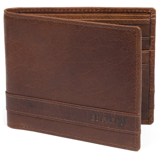 Long Tan Rfid Leather Wallet - For Men -