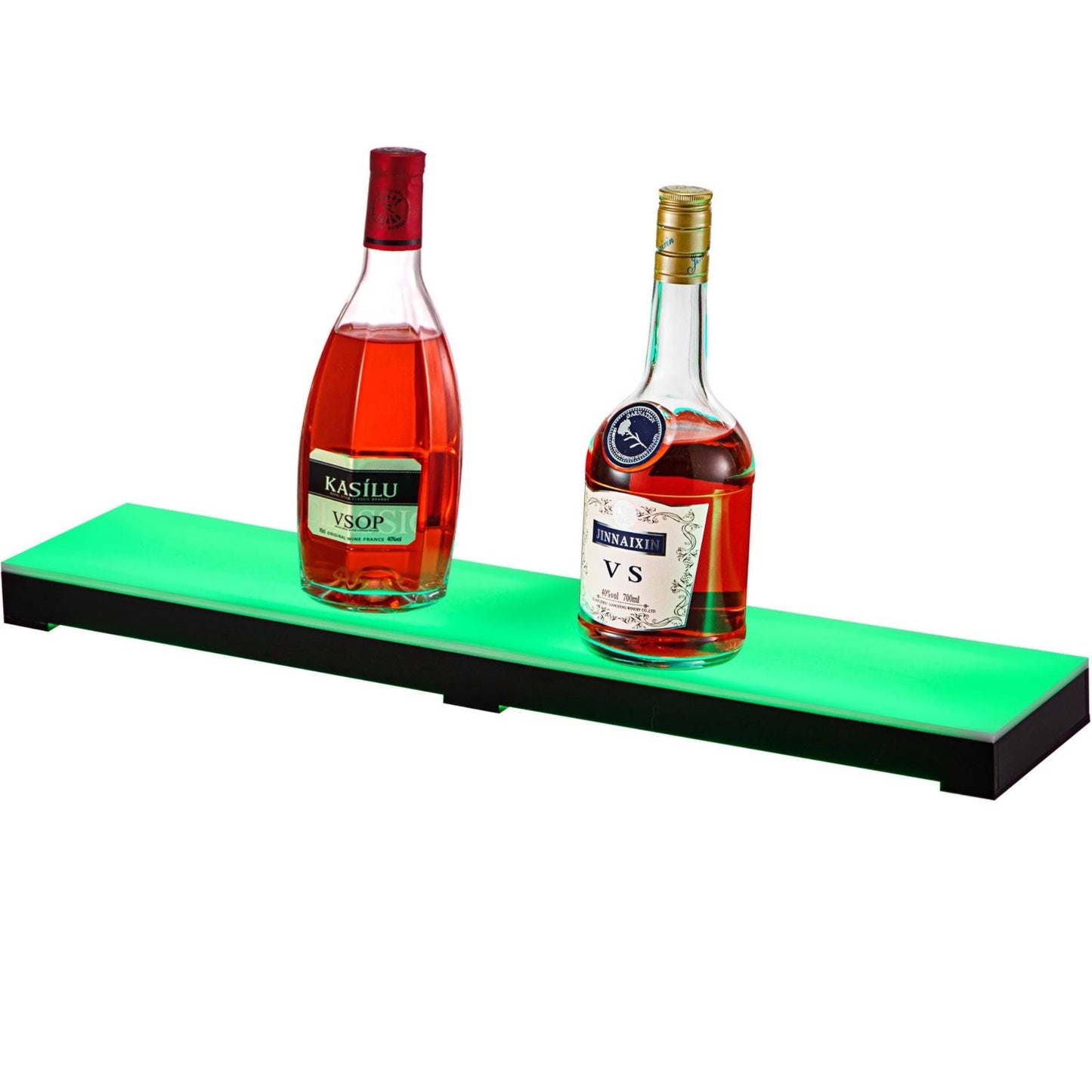 Led Lighted Liquor Bottle Display Shelf Led Bar Bottle Display 24" 1-Step